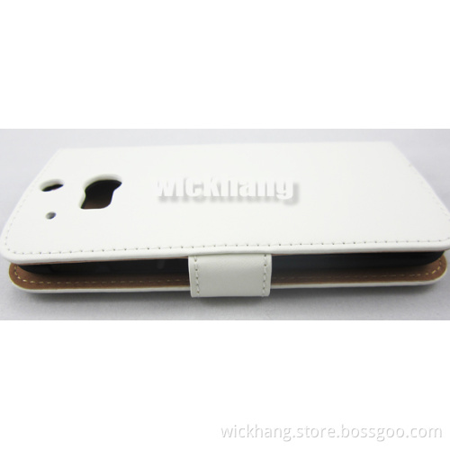 Genunie Leather Flip Wallet Case with Stand and Card Holder for HTC One M8